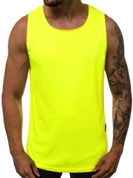 Muška majica bez rukava žuta-neon OZONEE O/1205X