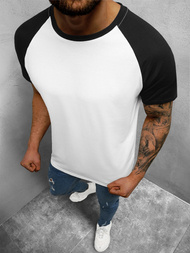Muška majica bijelo-crni OZONEE JS/8T82/1