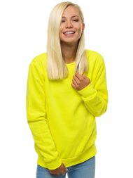 Ženska dukserica neonsko žuta OZONEE JS/W01Z