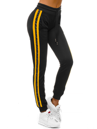 Ženske sportske hlače crno-žuto OZONEE O/82318