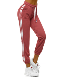 Ženske sportske hlače tamno roza OZONEE JS/1020/A17
